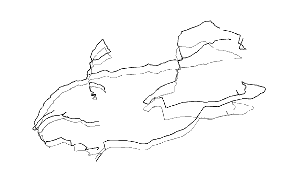The Wallingford Fish which is the very first GPS drawing.