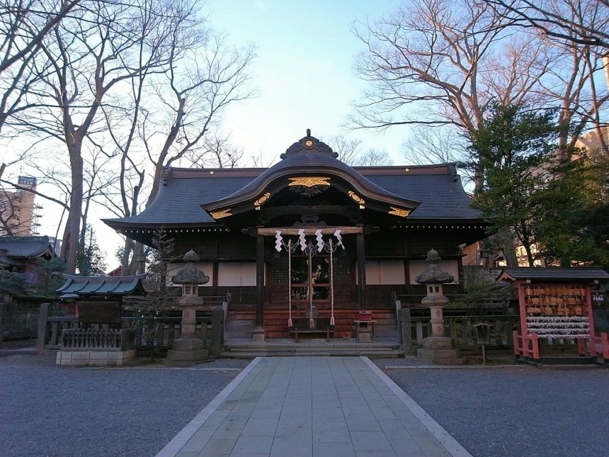 安積国造神社の拝殿