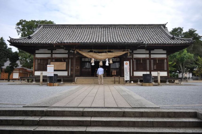 阿智神社の拝殿