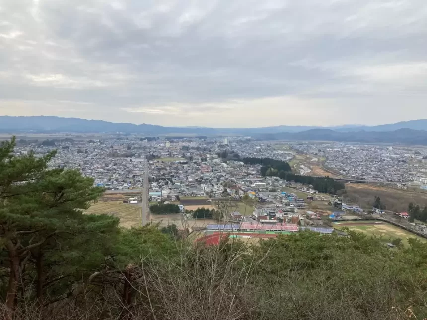 長根山の展望台からの眺め