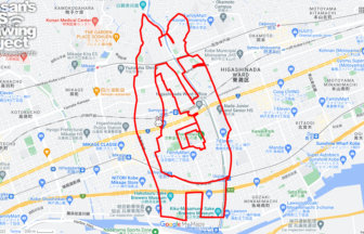 本住吉神社のうさぎ（神戸市東灘区）のGPSアート