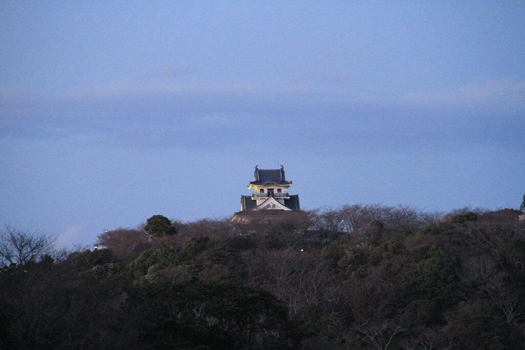 館山城の遠景