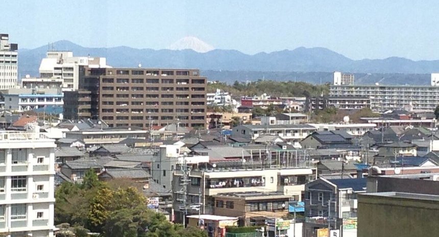 浜松から眺める富士山