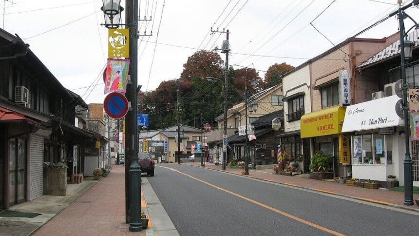 旧青梅街道の街並み