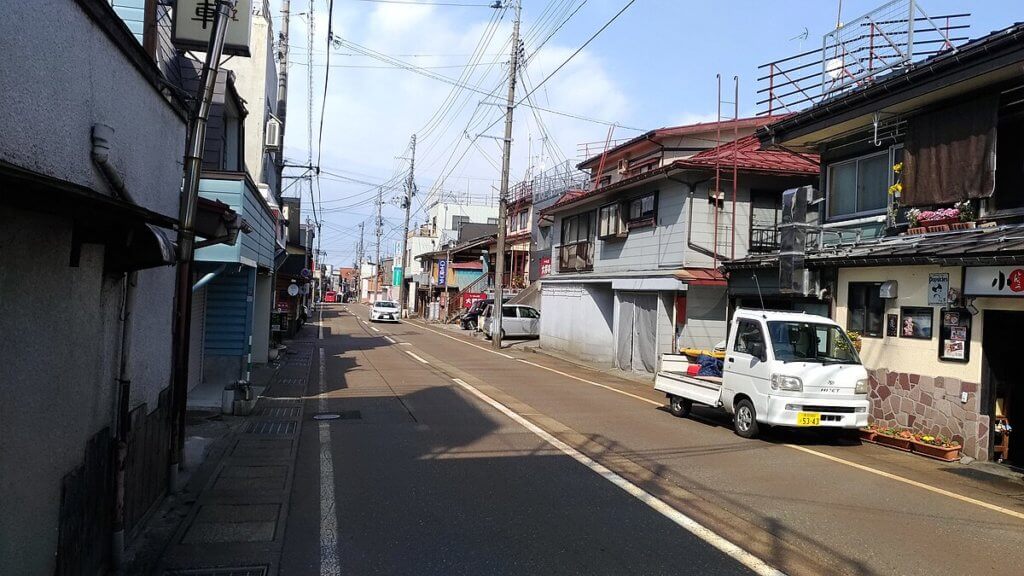 十日町市昭和町の街並み