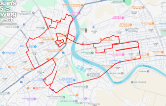 人見神社の馬（千葉県君津市）のGPSアート