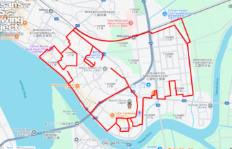 三國神社の馬（福井県坂井市）のGPSアート