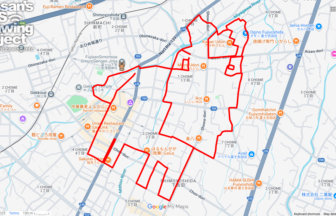 小室浅間神社の馬（山梨県富士吉田市）のGPSアート