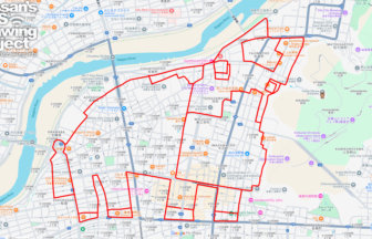 伊奈波神社の馬（岐阜県岐阜市）のGPSアート