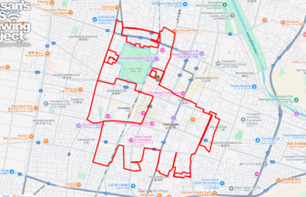 豊烈神社の馬（山形県山形市）のGPSアート