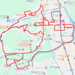 多度大社の馬（三重県桑名市）のGPSアート