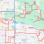 春日大社の馬（奈良県奈良市）のGPSアート