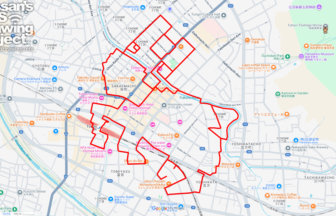 鳥取東照宮の馬（鳥取県鳥取市）のGPSアート