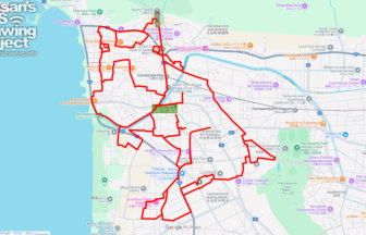 出雲大社の馬（島根県出雲市）のGPSアート