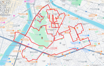 比治山公園の馬（広島県広島市）のGPSアート