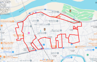 徳島競馬場跡地の馬（徳島県徳島市）のGPSアート