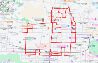 愛媛縣護國神社の馬（愛媛県松山市）のGPSアート