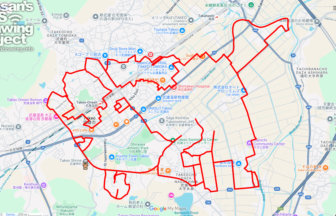 武雄神社の馬（佐賀県武雄市）のGPSアート