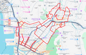 諏訪神社の馬（長崎県長崎市）のGPSアート