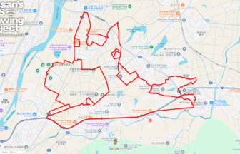 宇佐神宮の馬（大分県宇佐市）のGPSアート