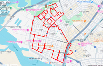 波上宮の馬（沖縄県那覇市）のGPSアート