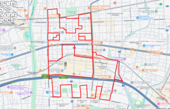 西宮神社の馬（兵庫県西宮市）のGPSアート