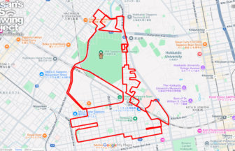 札幌競馬場の馬（北海道札幌市）のGPSアート