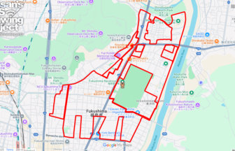 福島競馬場の馬（福島県福島市）のGPSアート