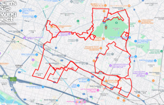 中山競馬場の馬（千葉県船橋市）のGPSアート