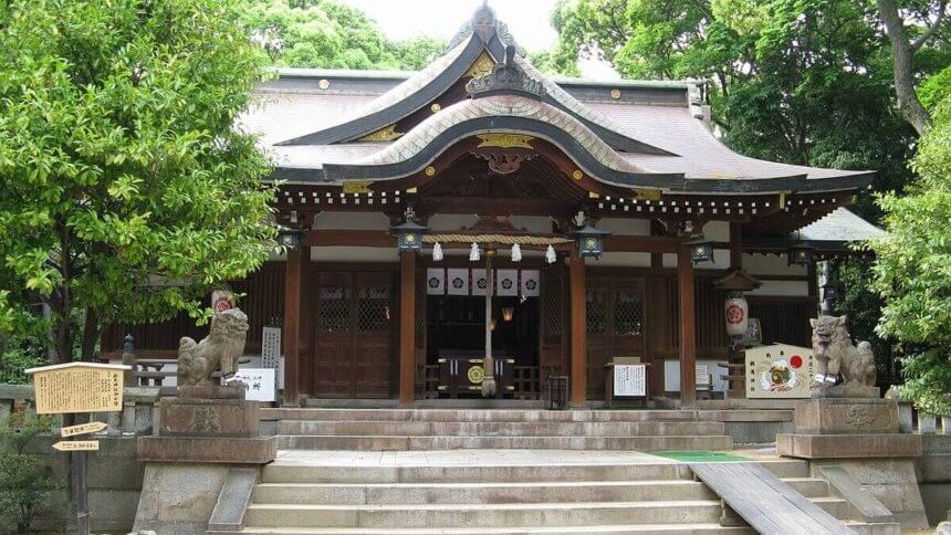 敏馬神社の拝殿