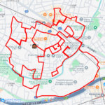 永福の鬼（東京都杉並区）のGPSアート