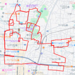 善光寺の馬（長野県長野市）のGPSアート