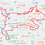 御馬神社の馬（石川県金沢市）のGPSアート