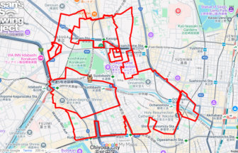 ウインズ後楽園の馬（東京都文京区）のGPSアート