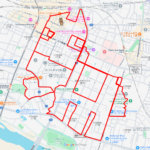 ウインズ立川の馬（東京都立川市）のGPSアート