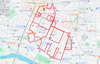 ウインズ立川の馬（東京都立川市）のGPSアート