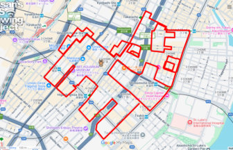 ウインズ銀座の馬（東京都中央区）のGPSアート