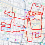 ウインズ浅草の馬（東京都台東区）のGPSアート