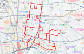 ウインズ新宿の馬（東京都新宿区）のGPSアート