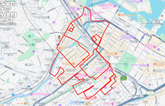 ウインズ横浜の馬（神奈川県横浜市中区）のGPSアート