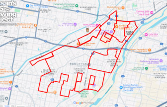 ウインズ石和の馬（山梨県笛吹市）のGPSアート