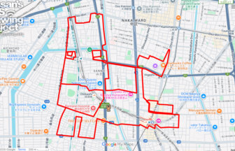 ウインズ名古屋の馬（愛知県名古屋市中川区）のGPSアート