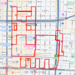 ウインズ道頓堀の馬（大阪府大阪市中央区）のGPSアート