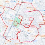 与儀公園のさくら（沖縄県那覇市）のGPSアート