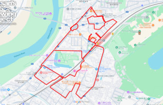 京都競馬場の馬（京都府京都市）のGPSアート