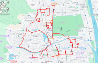 阪神競馬場の馬（兵庫県宝塚市）のGPSアート