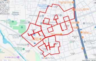 桜区のさくら（さいたま市桜区）のGPSアート