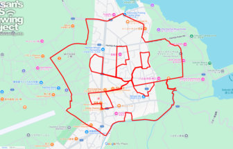 八丈島のさくら（東京都八丈町）のGPSアート