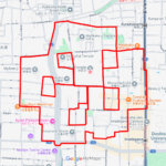 妙顕寺のさくら（京都府京都市上京区）のGPSアート