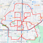 金剛寺のさくら（大阪府大阪市鶴見区）のGPSアート